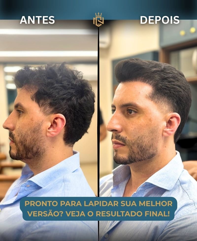 Antes e depois de cliente na Nobre